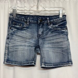 Stylish Blue Denim Kids Shorts. Cotton blend Stretch Summer
